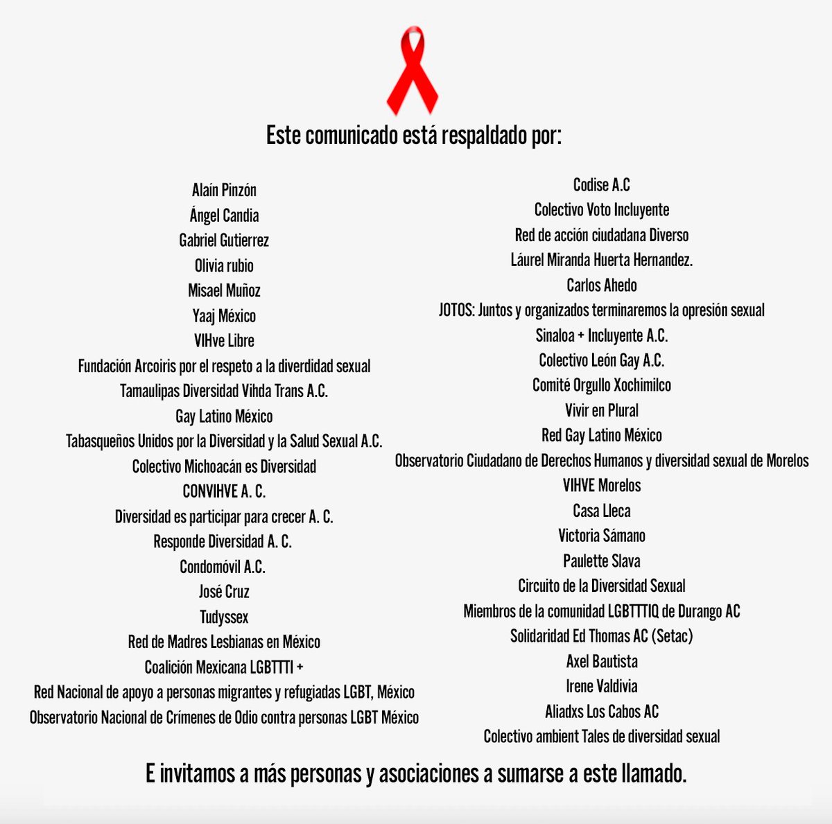 Alainwho's tweet photo. Nos unimos a las personas que ejercen el trabajo sexual para exigir que cualquier legislación en torno las actividades que realicen se haga escuchando sus necesidades en diálogos y mesas de trabajo. NINGUNA PERSONA VIVIENDO CON VIH ESTA OBLIGADA A PUBLICAR SI DIAGNÓSTICO. https://t.co/TYEhSvviki