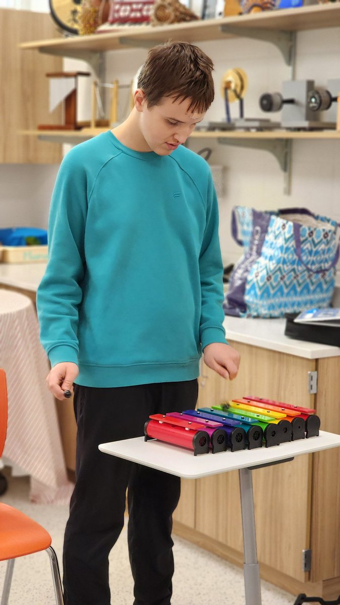 NtdseT's tweet photo. Ringing in the weekend in music therapy!  #NTDSEmpowers #MusicTherapyIL #MusicTherapy @NTDSE https://t.co/9LCDpm8ETf