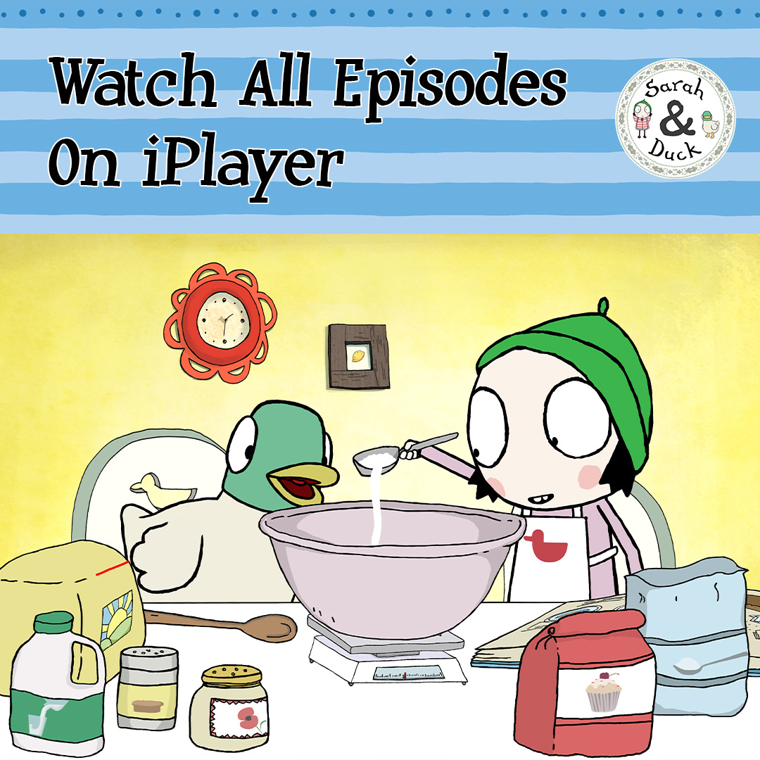 Sarah_and_Duck's tweet photo. Did you know that ALL #SarahAndDuck episodes are available to watch on @bbciplayer. Every single one! Do you have a favourite? https://t.co/Z76HhnpGOy