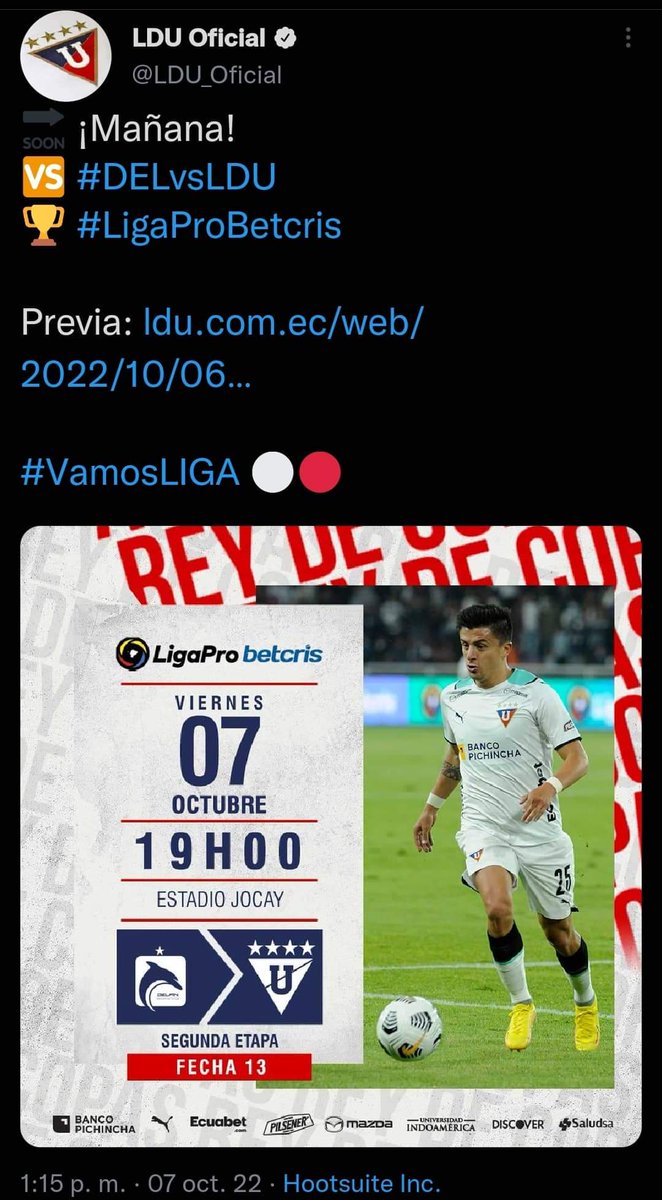 FailLDU's tweet photo. MAÑANA! https://t.co/X9qVftziKn