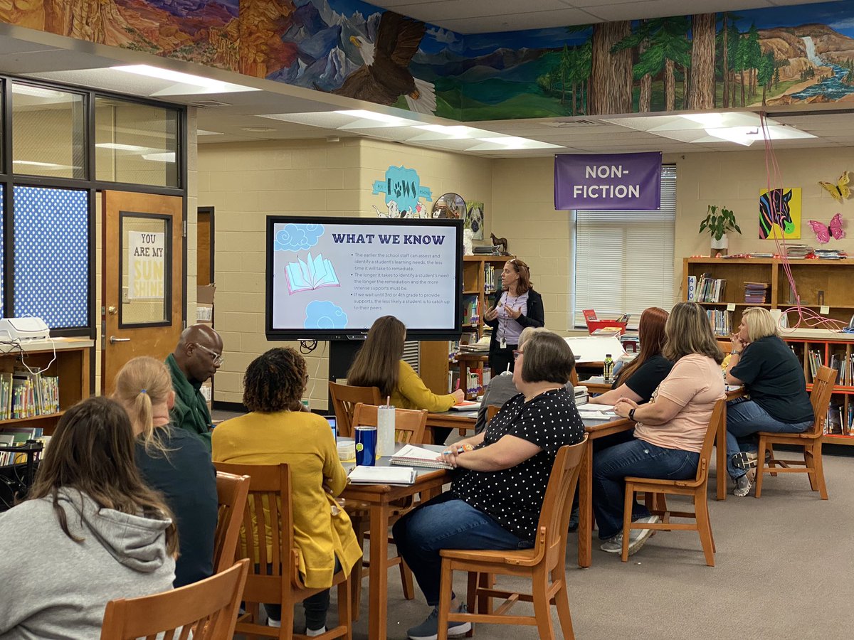 MsHelmENES's tweet photo. PD today included MTSS updates and more work on building our PLC process. #ncssbethebest #enespawpride https://t.co/Vs6Buox4V1