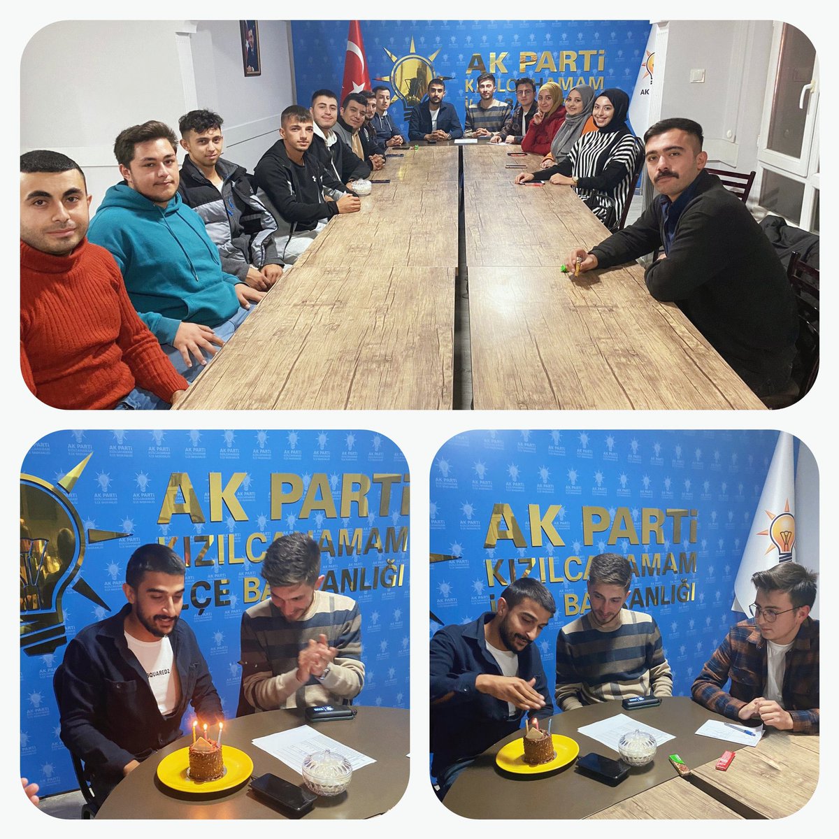 eminylmazzz's tweet photo. 📍Kızılcahamam 
Kordinatörü Olduğum Kızılcahamam Gençlik Kollarımızın haftalık olağan yönetim kurulu toplantısına katıldık. Doğum günümü unutmayan kıymetli dava arkadaşlarıma teşekkür ediyorum. https://t.co/hUrjo0SDnS