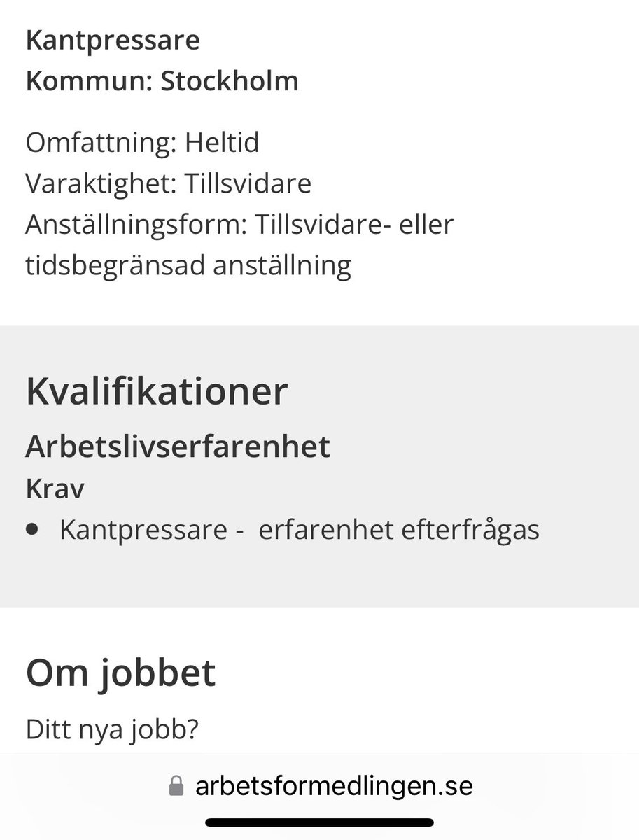 Platsannons från Janne Andersson?