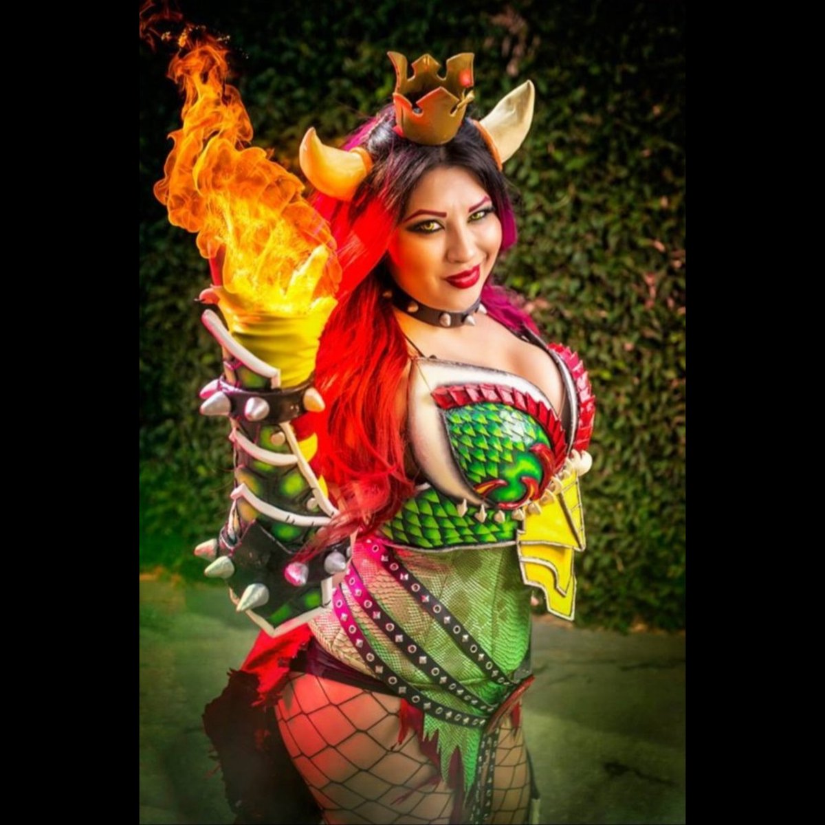 In honour of the trailer release of @supermariomovie , here's my Bowser costume! Are you guys as excited as I am? I made this 7 years ago & it started with my turtle shell/horn design & @ZachFischer used that to create the final look which I made my costume on! 📸 @Steamkittens