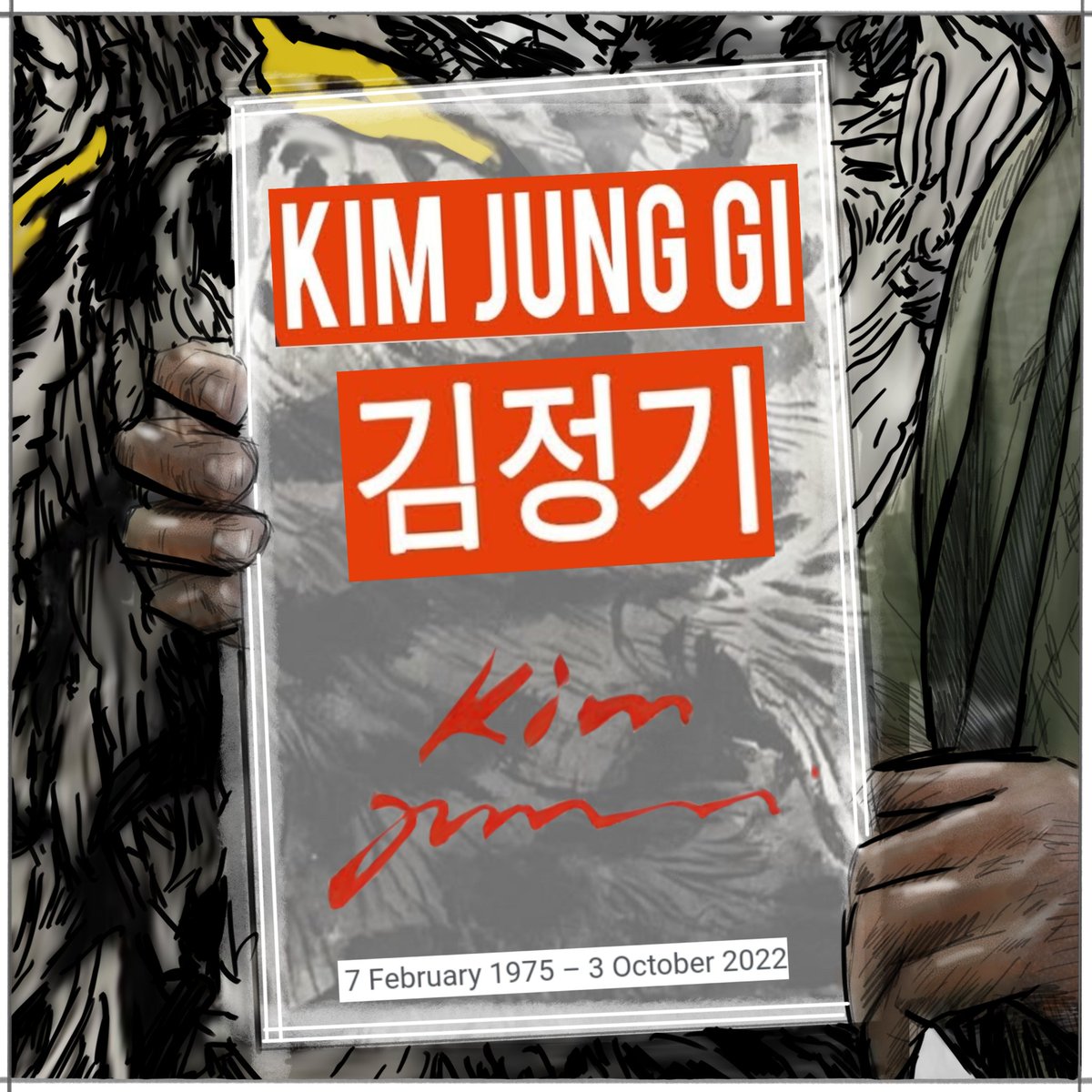 HamiltonShand's tweet photo. Tribute drawing to the Master Artist Kim Jung Gi #kimjunggi #tributekimjunggi #kimjunggius #tribute https://t.co/2DQcI9MXYN