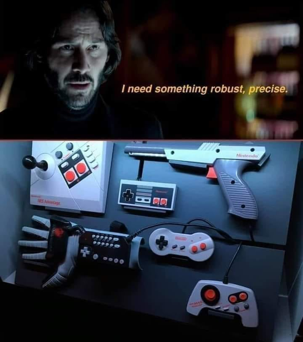 VingTroiSeize's tweet photo. [BREAKING NEWS] Leaked scene from John Wick 4!

#JohnWick #JohnWick4 #Nintendo #NESZapper #LightGun #retrogaming #console #NES #PowerGlove #console #80s #90s #Geek https://t.co/C6JcPdnIJF