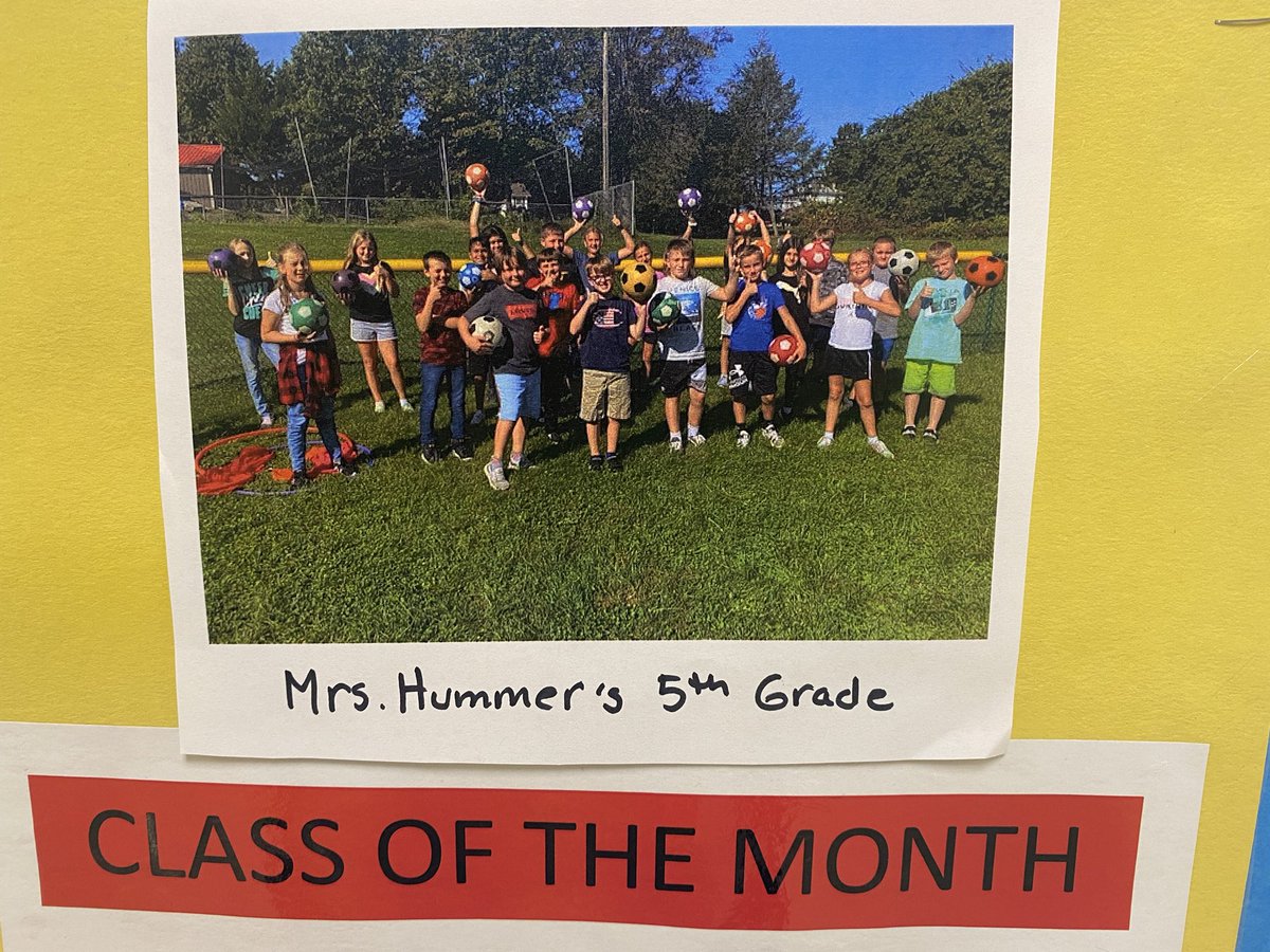 Proud teacher right here 🤩 My class was chosen as PE Class of the Month for September! They were chosen for participating and using good sportsmanship during class. 💙 Now, we need to apply those skills in other areas of our day.