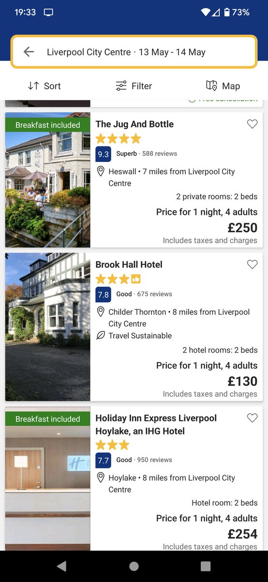 ohhqueenb's tweet photo. Liverpool hotels finding out they're hosting #Eurovision2023 https://t.co/LiFcCfOd96