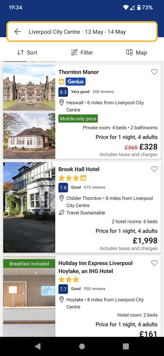 ohhqueenb's tweet photo. Liverpool hotels finding out they're hosting #Eurovision2023 https://t.co/LiFcCfOd96