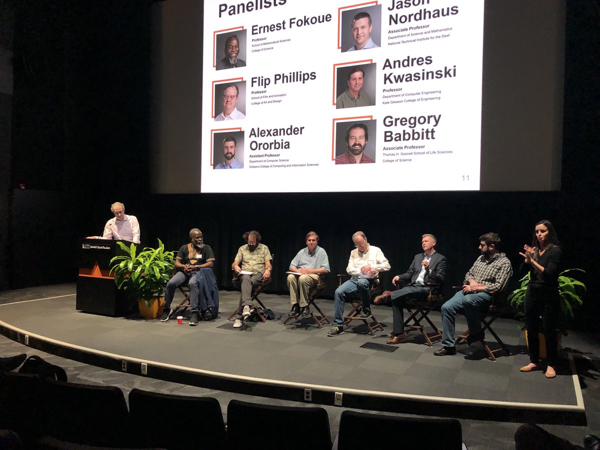 RITProvost's tweet photo. Two more images from today’s AI@RIT Summit.  Thanks to our faculty, students, and staff who participated in the day. https://t.co/pJ0tLje3Am