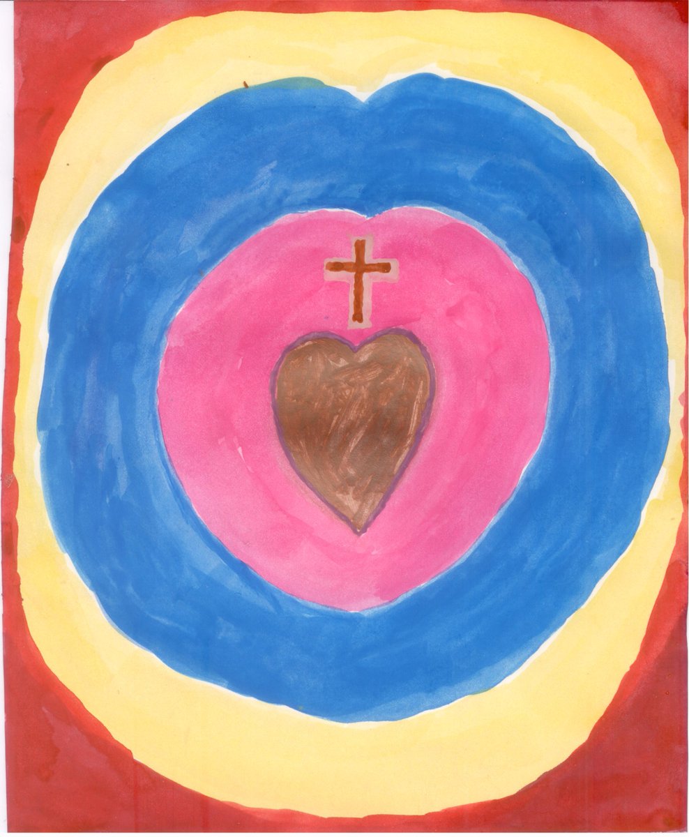 Rick02141's tweet photo. "Glory to God in the Highest". Just made this today. 8.25 x 10" watercolor on paper. #God #GodFather #painting #watercolor #paintings https://t.co/w25WolY1WO