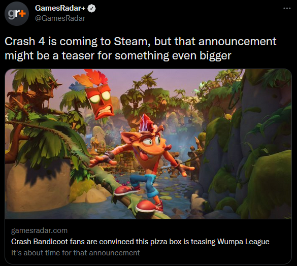 CRASH BANDICOOT CLUBHOUSE on Twitter "RT SYACVG The rumoured Wumpa