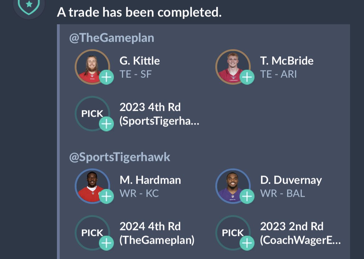 NYTigerhawks's tweet photo. Our first trade to rebuild our franchise is completed with @PhoenixBulls, looking forward to what we can accomplish. What position should we look to target in our next trade? https://t.co/BzkuRkg8ke
