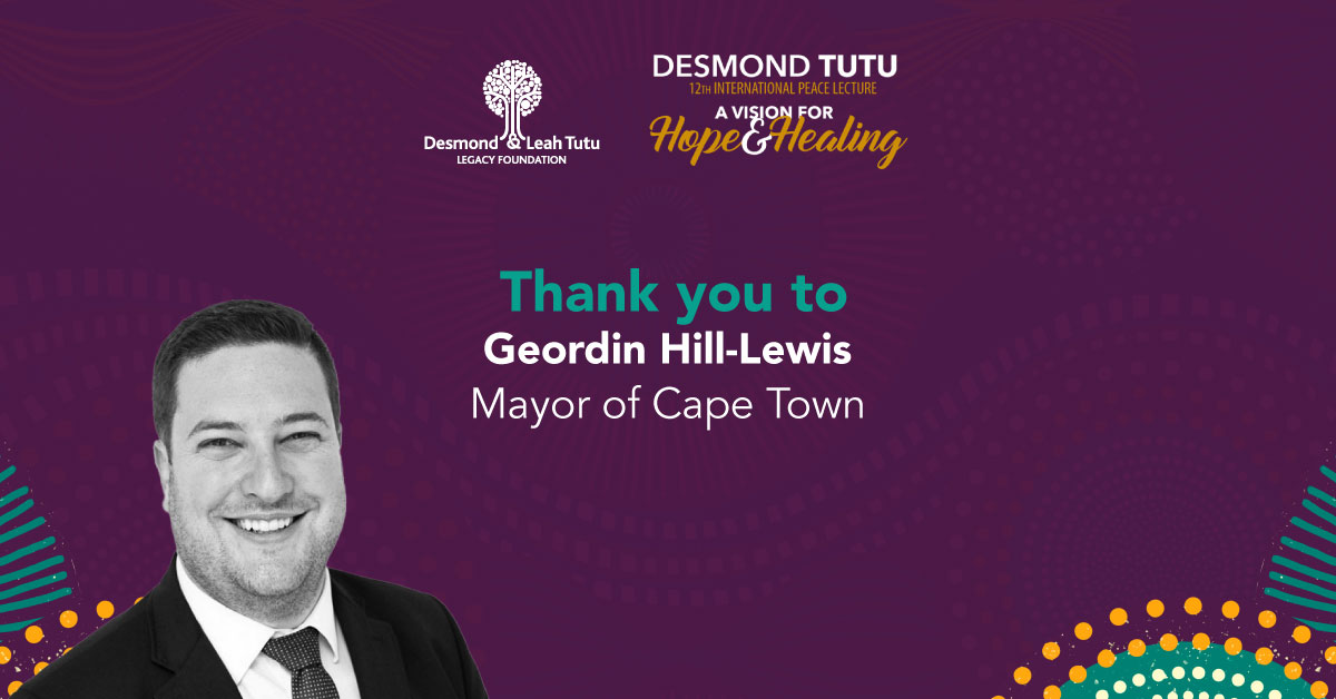 Thank you, @CityofCT Mayor @geordinhl #TutuPeace2022 #HopeAndHealing #TutuLegacy #DesmondTutu