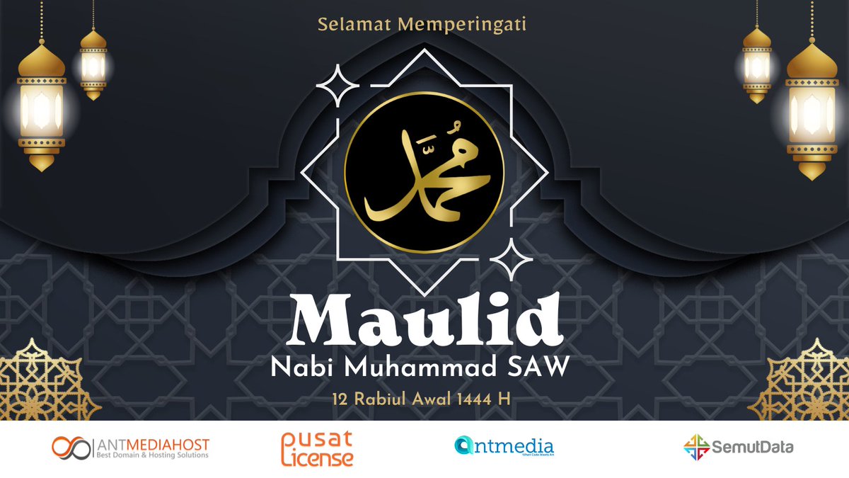 AntMediaHost's tweet photo. Selamat memperingati Maulid Nabi Muhammad SAW, Semoga syafaat nya senantiasa tercurah bagi kita semua serta kita semua dilimpahi kedamaian dan keberkahan. 
#maulidnabi #MaulidNabi2022 
#PromoHosting #promocolocation #promowordpress #gratiswebsite https://t.co/tSEuoS4njC