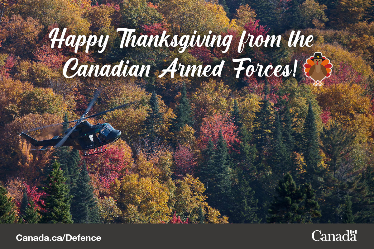 #HappyThanksgiving from the Canadian Armed Forces! 🦃🍂🍁