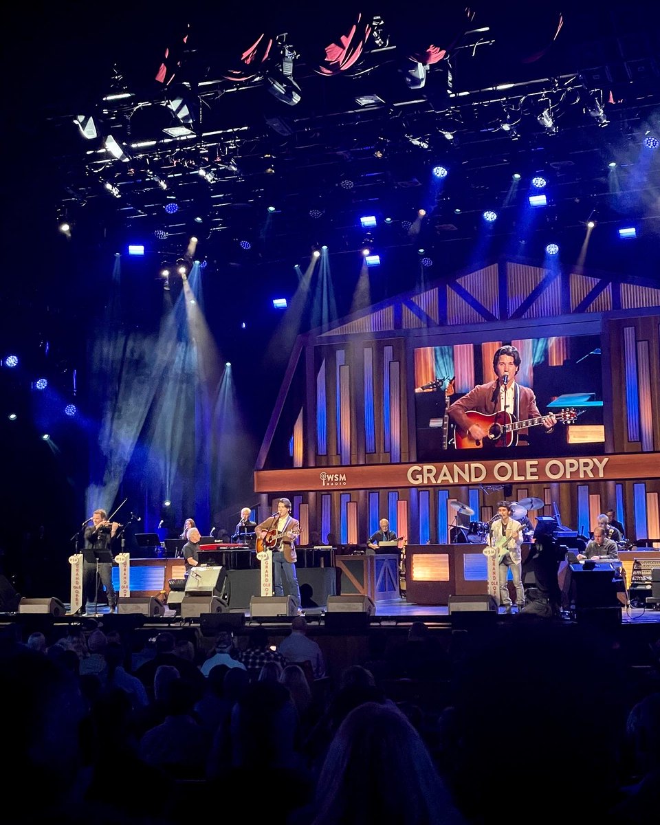 I’ll absolutely never forget stepping in that circle and making my @opry debut this week. Thank you guys for making this crazy dream of mine a reality.