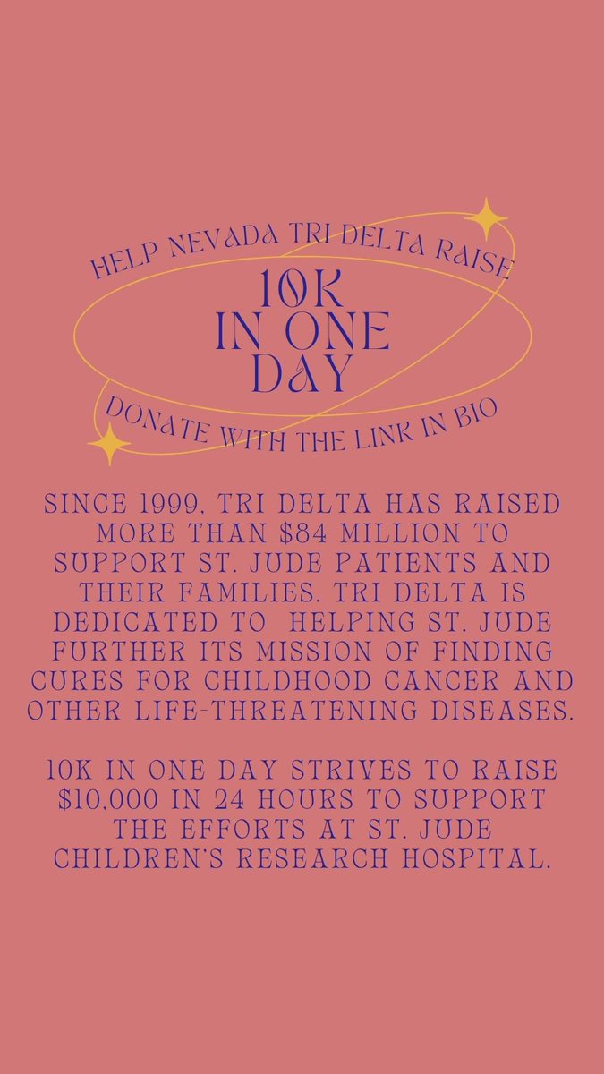 bbrewer888's tweet photo. Please join me and Nevada TriDelta in raising 10k in One Day https://t.co/KO5Opb1wsA https://t.co/65Gcry3Y5B