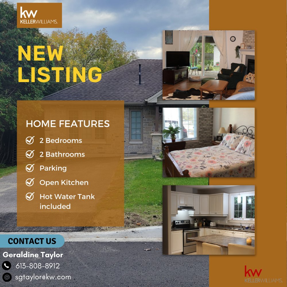 📌 Just listed

Features
✔️2 bedrooms
✔️2 bathrooms
✔️Dishwasher, Dryer, Refrigerator, Stove Include
✔️Open concept kitchen, living room, and dining room
✔️In-floor radiant heating "On-demand" hot water system

Contact us: ☎️
Geraldine Taylor
sgtaylor@kw.com
(613) 808-8912