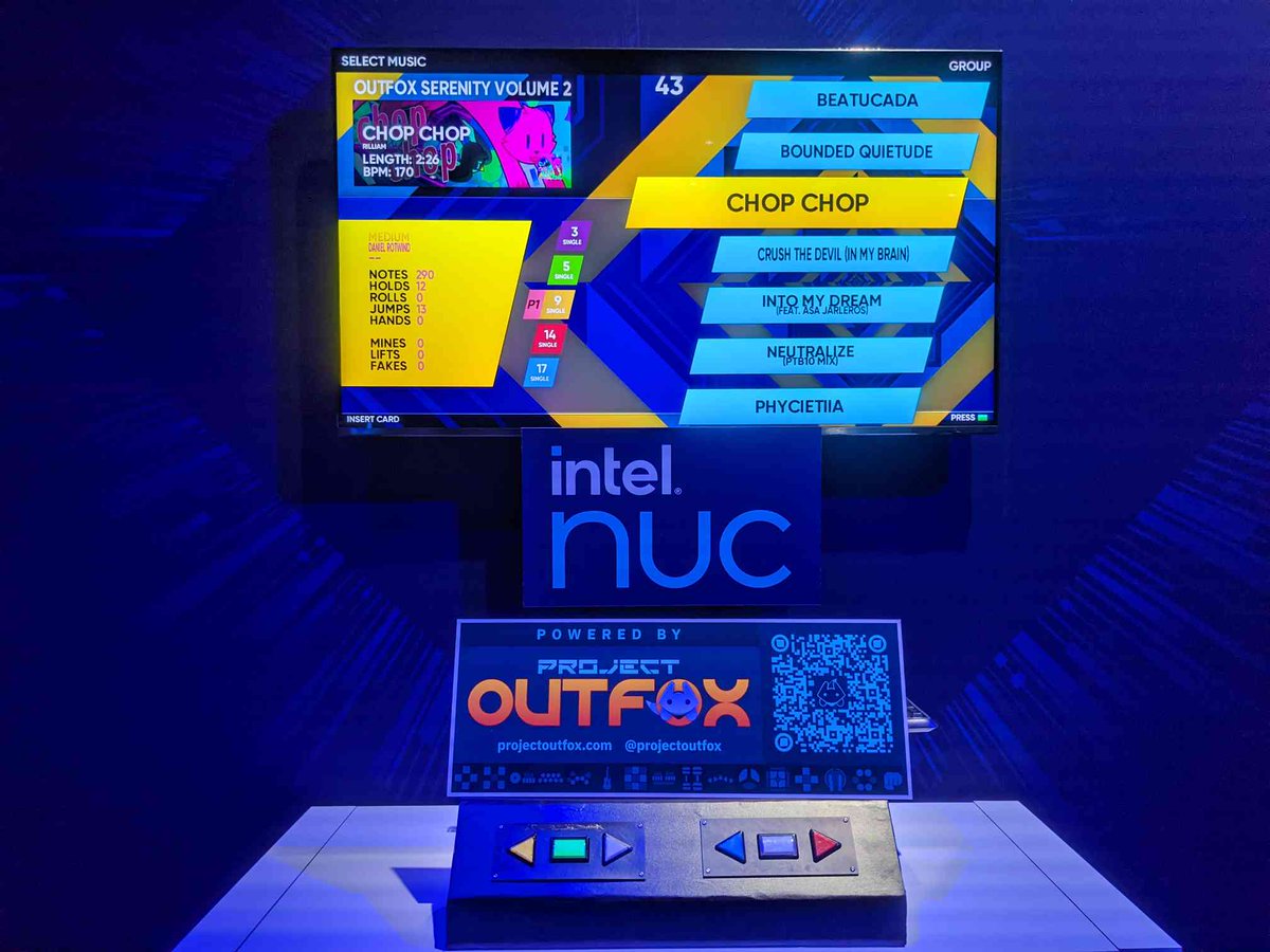 projectoutfox's tweet image. The @IntelGaming booth with #ProjectOutFox is back at #TwitchCon! Stop by and check it out!