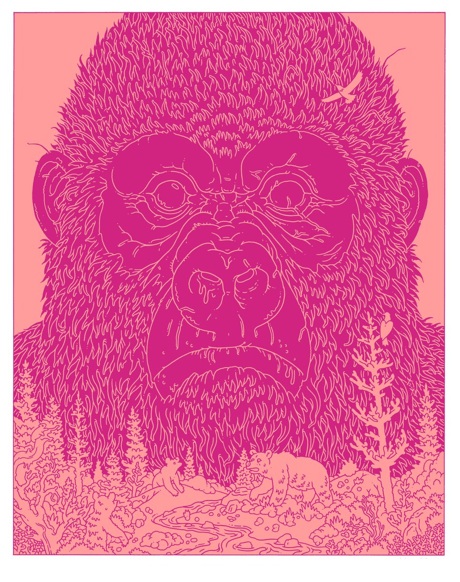 EBNyquist's tweet photo. Kong 2022. Full color. #kingkong #ericnyquist #illustration #drawing https://t.co/tlU8rPQwDB