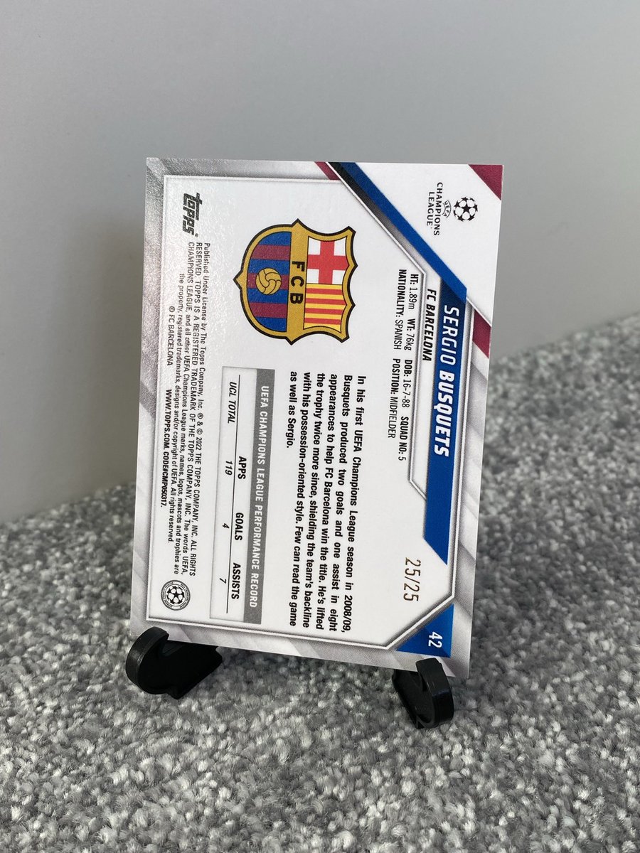 andypifflin's tweet photo. @jcutlersburner Busquets Chrome 25/25

£35 posted in UK
£45 overseas tracked https://t.co/A2BJ7gjU3W