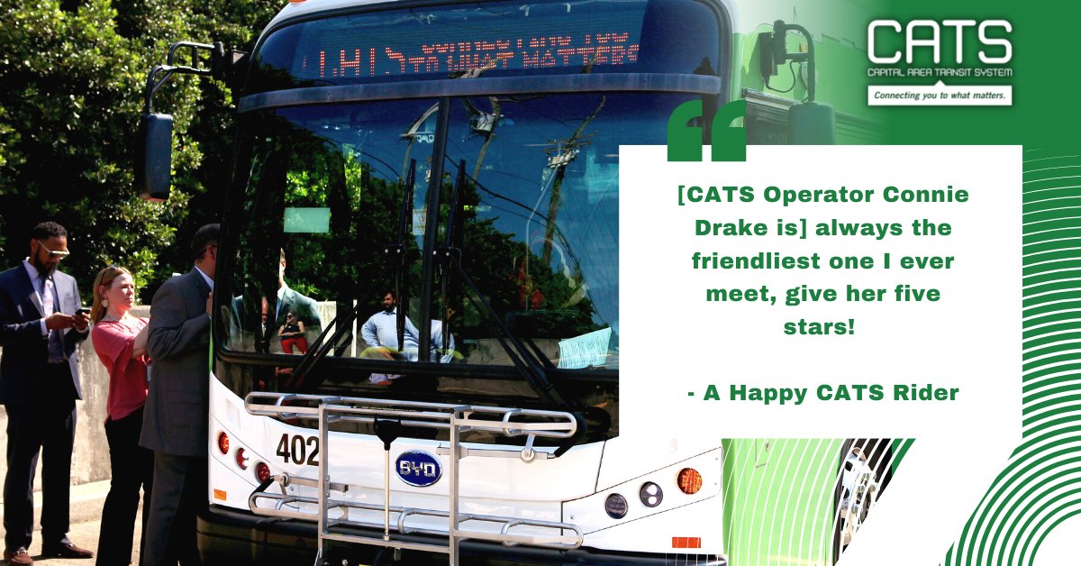 BTRCATS's tweet photo. Team CATS loves connecting you to what matters! #publictransit #BatonRouge #BakerLA https://t.co/MyYvxu8BYH