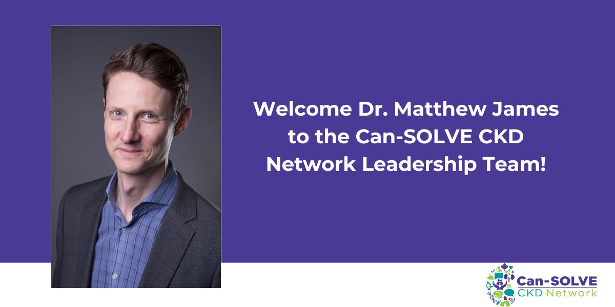 cansolveckd's tweet photo. Dr. Matthew James brings a wealth of experience in patient-oriented research from his roles as a Can-SOLVE CKD project lead and co-lead of the Alberta Kidney Research Network and Interdisciplinary Chronic Disease Collaboration.
Read more: https://t.co/QHDlryLPA1 https://t.co/L9j5GdXPZz