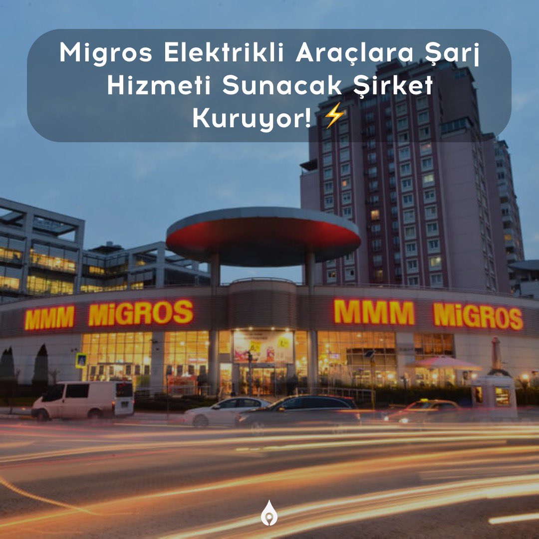 benzinlitre's tweet photo. Migros’tan Şarj Hizmeti Sunacak Yeni Şirket!⚡

🔋Şirketin faaliyet gösterdiği lokasyonlarda elektrik enerjisi teminin sağlandığı şarj istasyonlarının kurulması için, yeni bir anonim şirket kurulmasına karar verildi!🚙

👉🏻Şirketin sermayesinin 4 milyon 500₺ olacağı kesinleşti!👀 https://t.co/ZA6opFMVjB