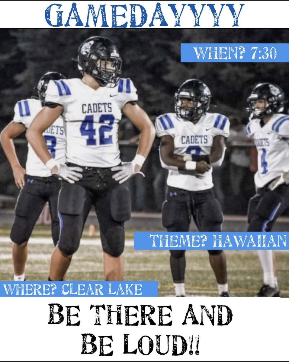 It’s Friday!!!🏈 Wear your Hawaiian tonight 🌺