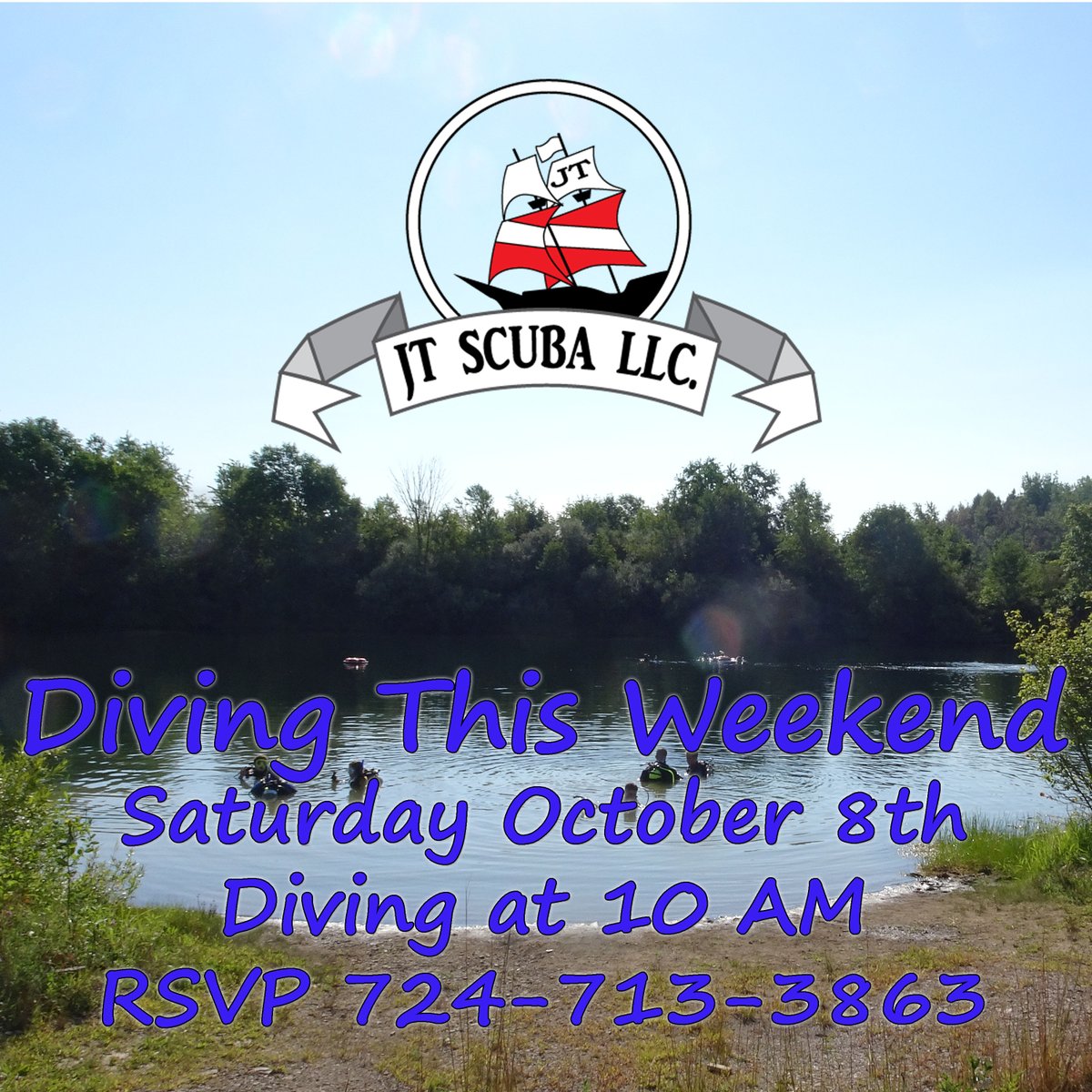 JTScubaLLC's tweet photo. Ted will be diving Saturday at the local quarry.

He will be at the shop by 9 AM and we will head over to Dive at 10 AM

Please come early if you need rentals or Air Fills

RSVP 724-713-3863 https://t.co/INTqdC6od0