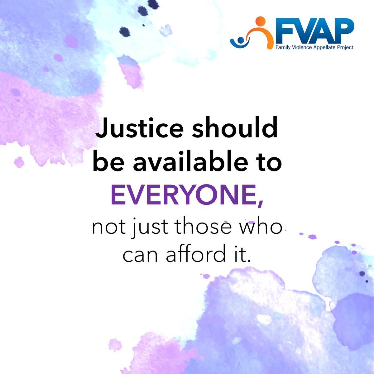 At FVAP, we believe justice should be available to everyone, not just those who can afford it. 

Support survivors of domestic violence by making a donation today: buff.ly/3Rm7pHK 

#DVAM #Donate #LegalAid #SocialJustice #California #Washington #MakeADifference #Kindness