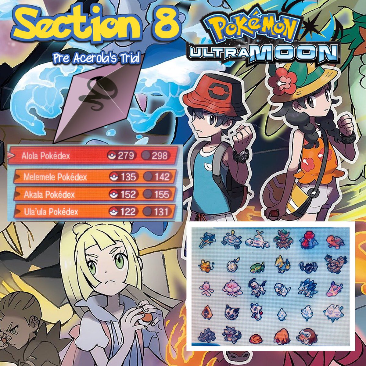 Mewlax1's tweet photo. Section 8 finished of my Professor Oak Challenge! 

#Pokemon #poc #professoroakchallenge #pokemonchallenge #pokemonusum https://t.co/VeoE0v2TSz