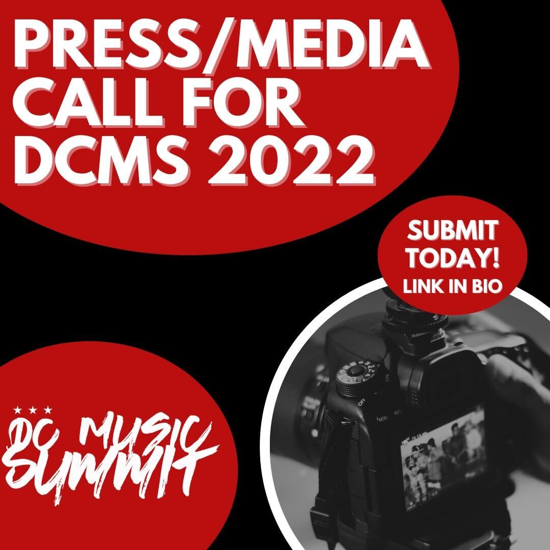 DCMUSICSUMMIT's tweet photo. Calling all Black or BIPOC Media &amp; Press!

Would you like to cover this year's DC Music Summit? If so, we would love to have you there!

👉🏾Hit us up today to sign up!  https://t.co/VNk671xfEL

#DCMS22 #DMVMedia #DCMusicScene #DMVbloggers #DCthings https://t.co/BF5ilBDMeE