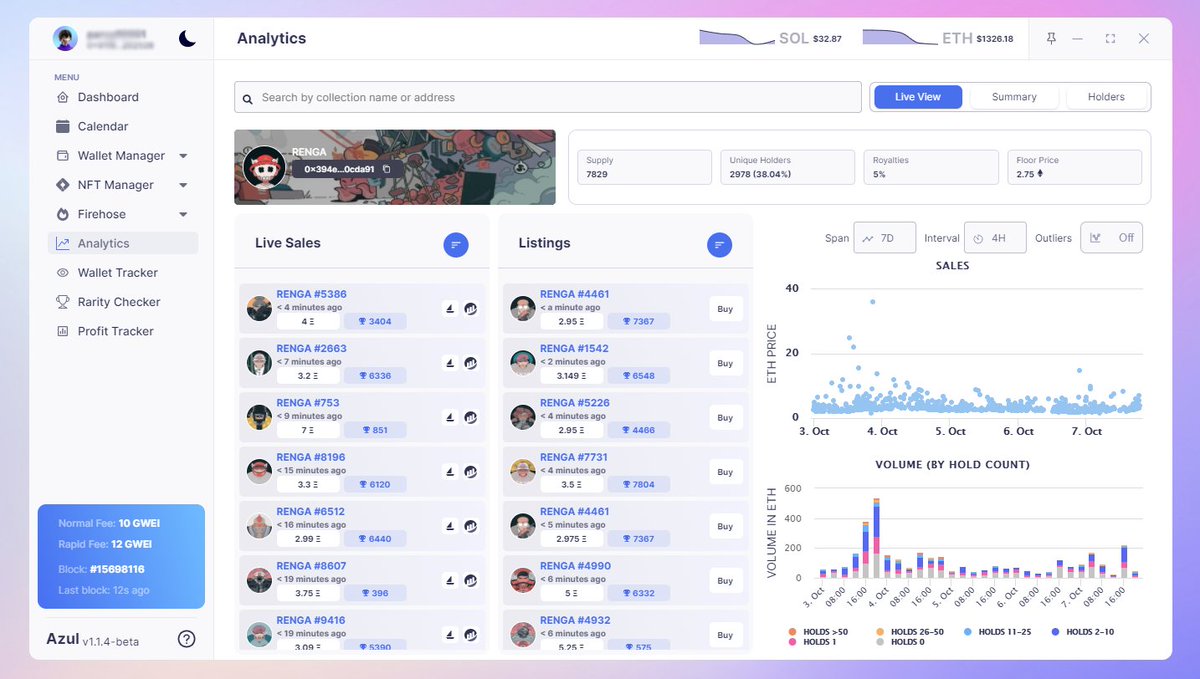 We see you sitting at the top! <a href="/RENGA_inc/">RENGA</a> 👋

Analytics, Firehose, Wallet Tracking, &amp; More. Enhance your trading journey today with Azul. 

Download For Free - hpr.co/azulpublicbeta