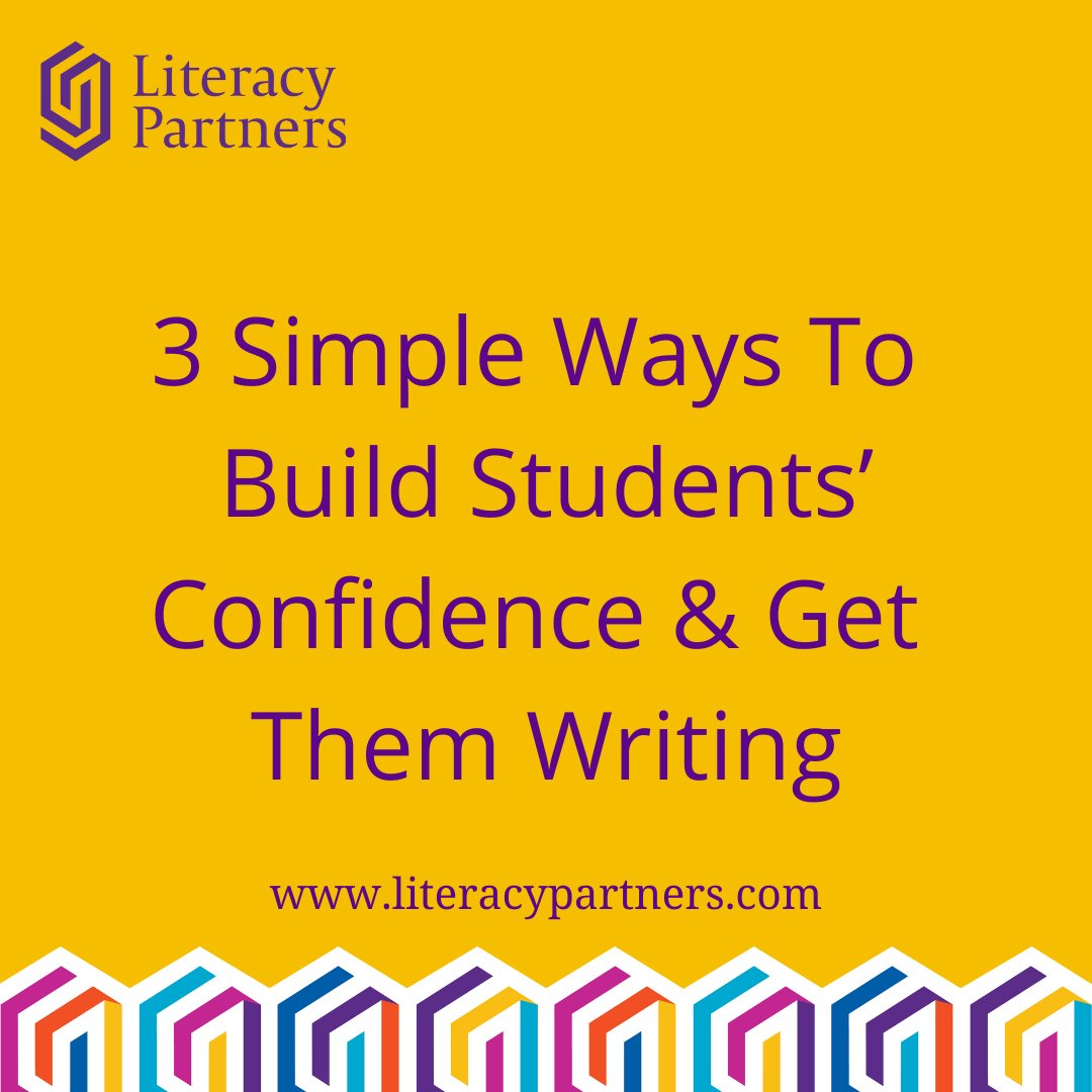 litpartnersca's tweet photo. Here are 2 ways to build your writers’ confidence:

🌠Kids could also write in a previously taught genre.

🌠If you’re comfortable, give students more choice and let them do any type of writing they choose. 

Tell us, what’s your favorite way to build confidence in your students? https://t.co/DUzVVKYvBH