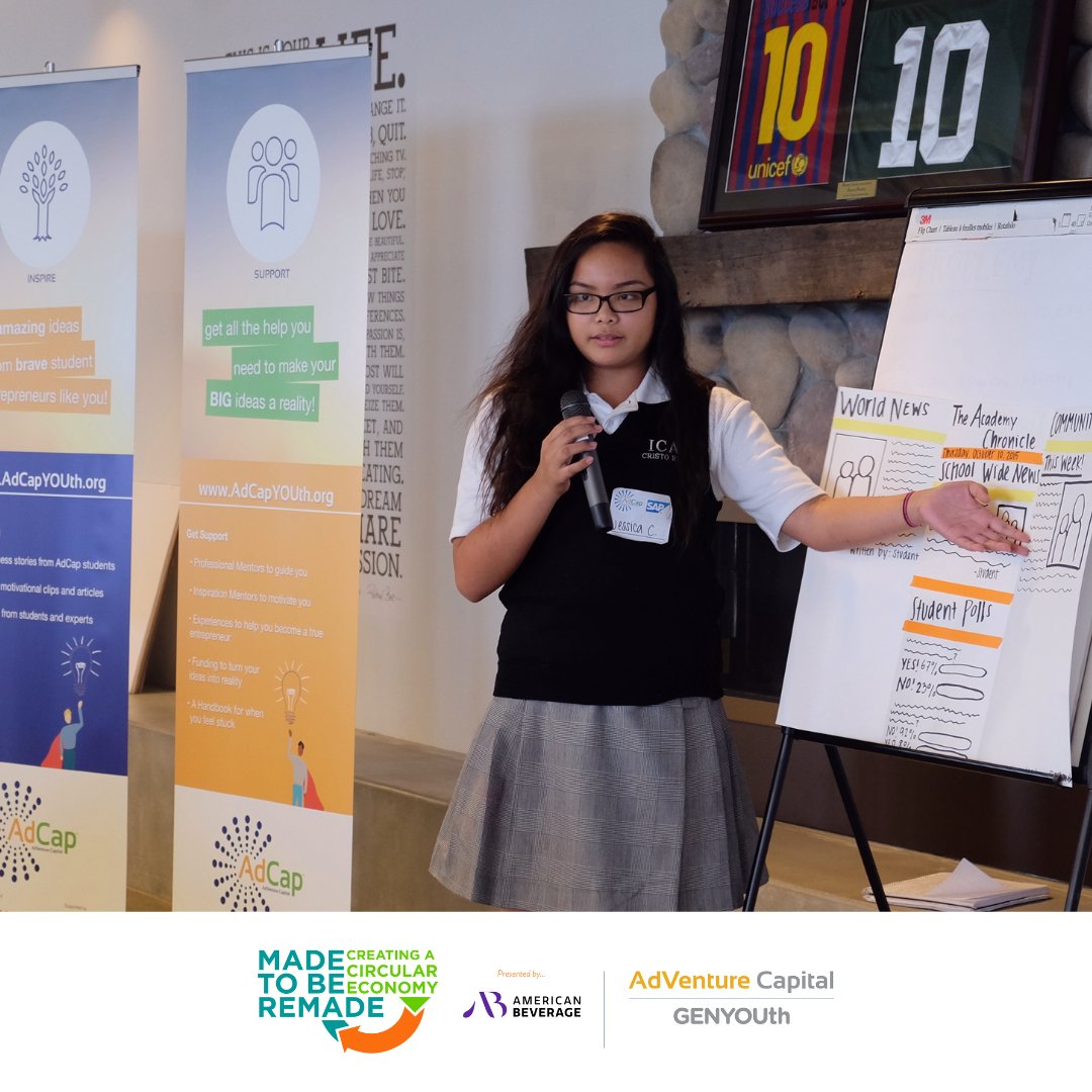 GENYOUth is teaming up with @AmeriBev for the Building a Circular Economy: Made to Be Remade Challenge in Trenton, NJ this month! Students will work w/ mentors to pitch their BIG ideas reexamining sustainability, w/ a chance to win up to $2,500! Register: bit.ly/3EnK7OB