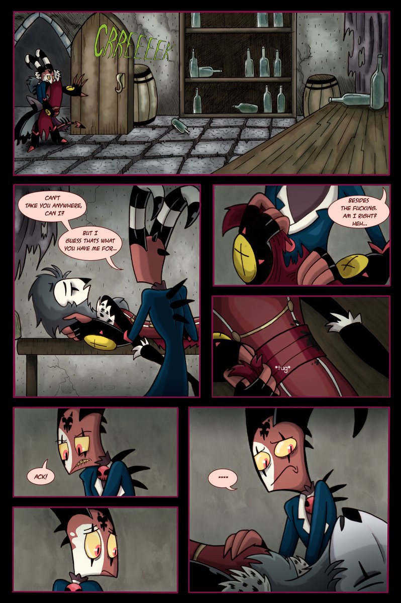 BrianaRod0709's tweet photo. (Page 4 was a nightmare...) So Yeah! 3 and 4 are up!
#HelluvaBoss #HelluvaBossStolas #HelluvaBossBlitz #HelluvaBossFanart #comics #Blitzo #Blitz #blitzoxstolas #stolas #Stolitz https://t.co/cwG8MQEb8w
