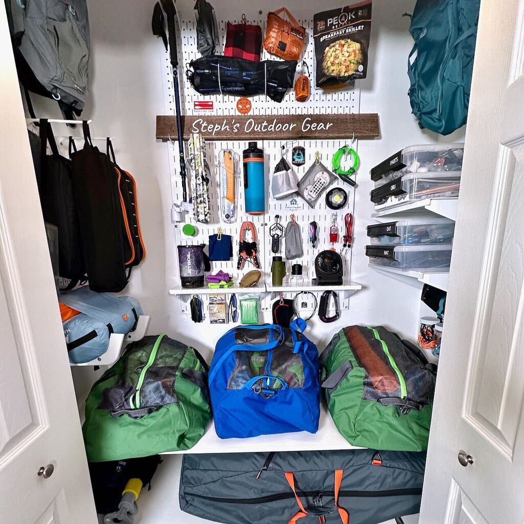 mdprojects2's tweet photo. By using @wallcontrol, I was able to hook, hang, and shelf all my outdoor gear! #trylearnshare https://t.co/glAcXCOHEq https://t.co/UXt3o91B9B