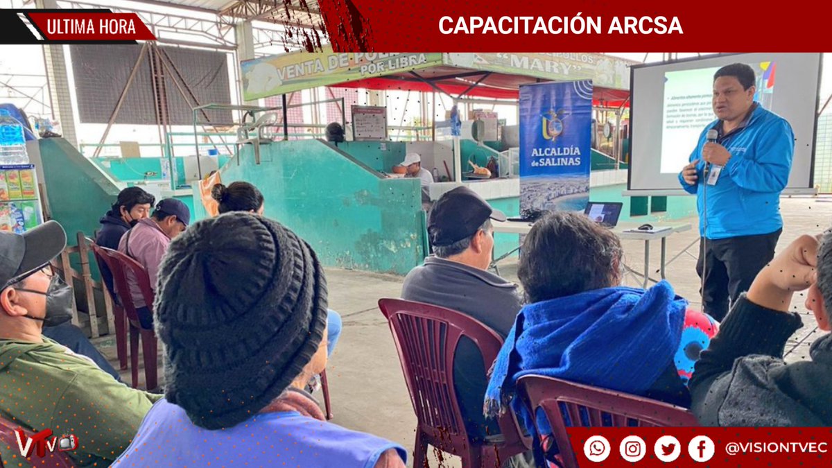 VisionTVec's tweet photo. #bdp #BoletínInformativo #ArcsaCZ5 

#COMERCIANTES DE #MERCADOS #MUNICIPALES DE #LALIBERTAD Y #SALINAS SON CAPACITADOS POR #ARCSA

Link 👇👇👇
https://t.co/Tsq7UowF0f https://t.co/tvwvESbPv9