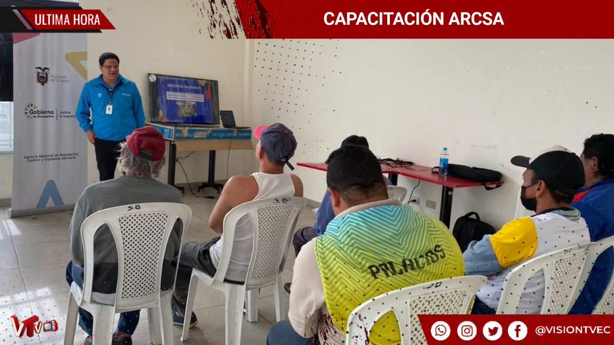VisionTVec's tweet photo. #bdp #BoletínInformativo #ArcsaCZ5 

#COMERCIANTES DE #MERCADOS #MUNICIPALES DE #LALIBERTAD Y #SALINAS SON CAPACITADOS POR #ARCSA

Link 👇👇👇
https://t.co/Tsq7UowF0f https://t.co/tvwvESbPv9