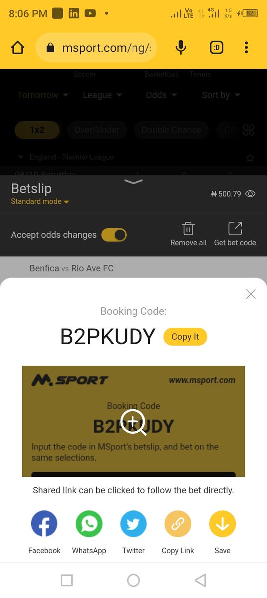 MAigbologa's tweet photo. @TalentedFBG Boss #kingtalented please ๐ check โ
this sweet 10odd B2PKUDY Msport boss play am e go boom ๐ฅ๐ฅ๐ฅ https://t.co/P3YNg32w14