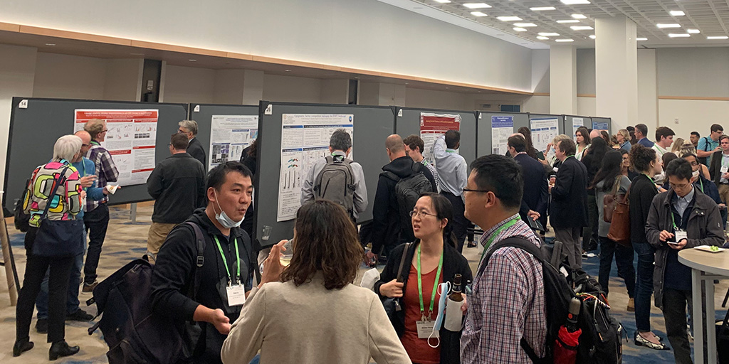 AACR's tweet photo. Attendees interacting with the poster presenters during the AACR Special Conference on Cancer Epigenomics. The meeting continues through Saturday in Washington, DC.
#AACRepigen22 https://t.co/c7lxTPuTvW