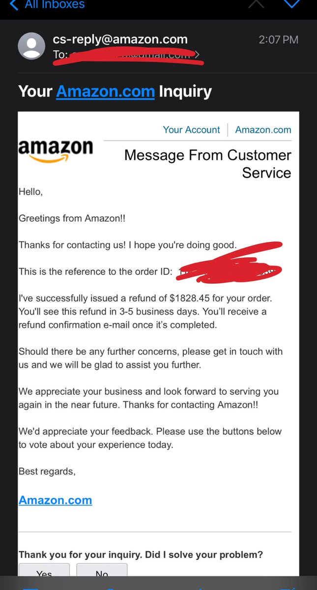 RefundBoyGroup's tweet image. Amazon refund $1,828.45