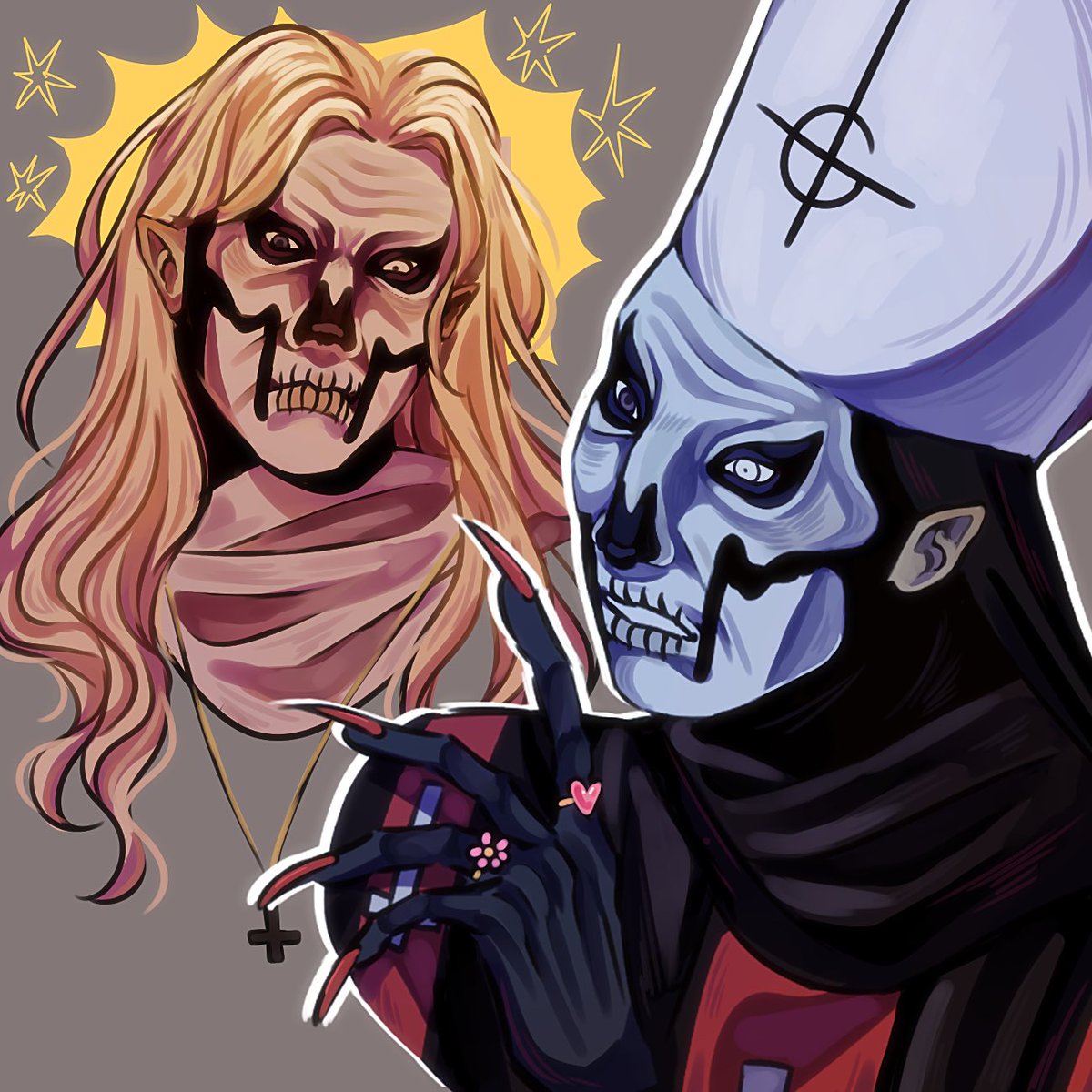 elesketchii's tweet photo. grandpa serving cunt #thebandghost #ghostbc #papaemeritusi #primoemeritus https://t.co/axlG9mO4wC