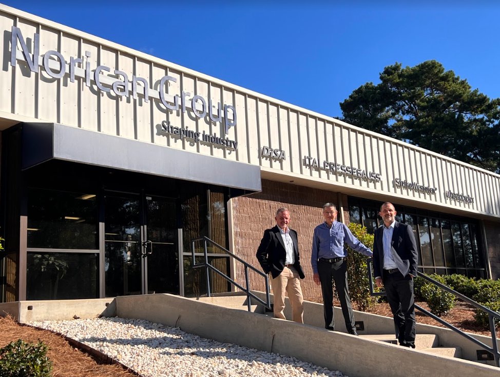Simpson_Group's tweet photo. We have known, respected and trusted Norican’s brands, products and people for decades. After the announcement to our teams in Illinois, Georgia and Germany we have joined the Norican Group and are excited for what the future holds. #foundry #amcas #industry #simpsontechnologies https://t.co/ZMNqU99Suu