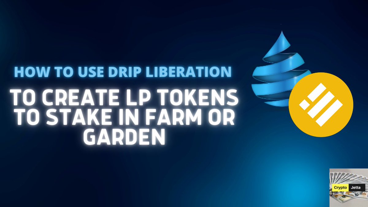 cryptojetta's tweet photo. Beginner friendly video on how to buy DRIP/BUSD LP tokens to use in the garden or farms of #animalfarm

Video: https://t.co/aWJ4cNkheY

#dripnetwork #animalfarm #bsc #BinanceSmartChain #bnb #passiveincome

@DRIPcommunity

@F0r3x_Shark https://t.co/yCrZBYIJde