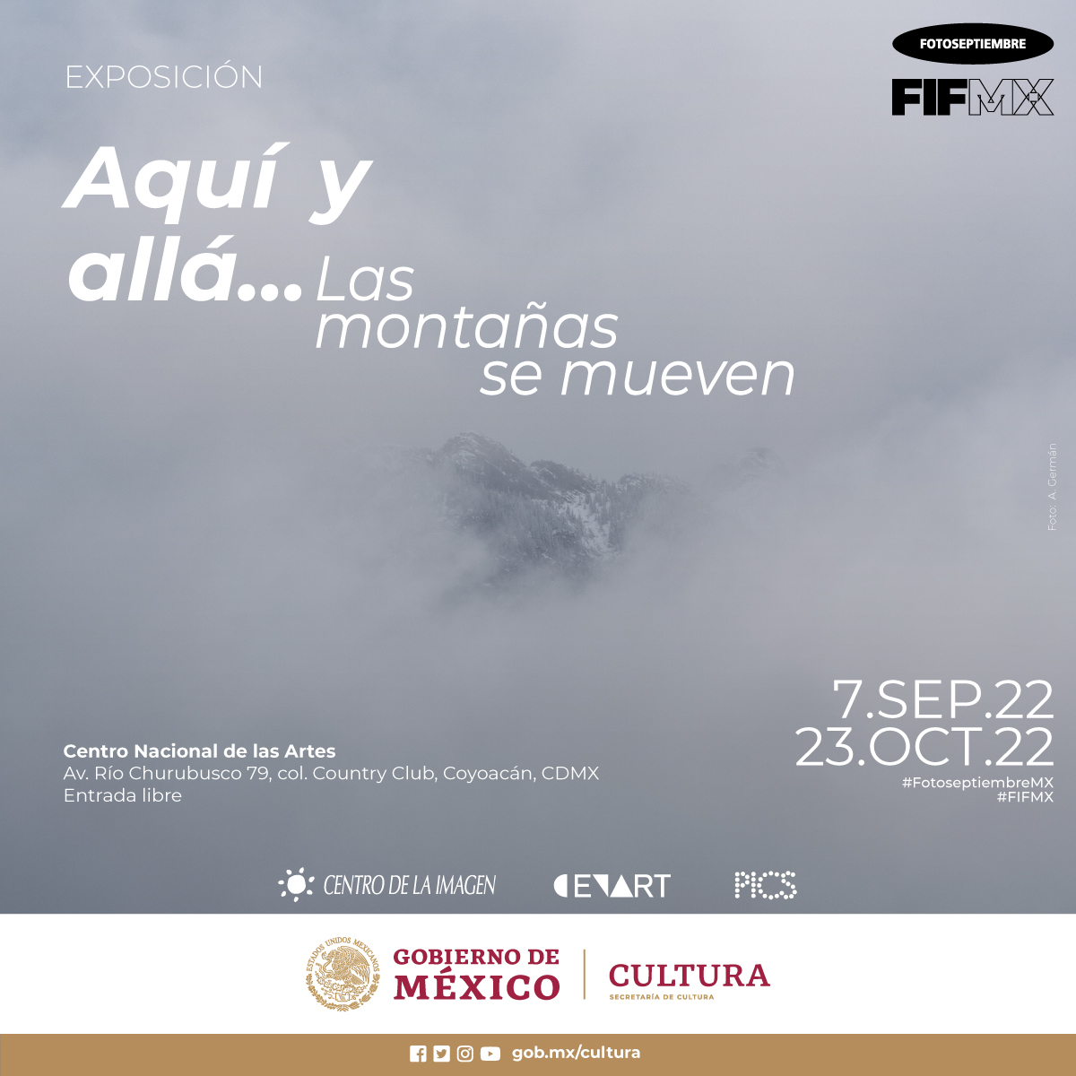 cimagen's tweet photo. ¡ÚLTIMAS SEMANAS! 

Aún estás a tiempo de visitar "Aquí y allá... Las montañas se mueven".  #FIFMX

📍Visítala en el Paseo de las Jacarandas, Centro Nacional de las Artes México @cenartmx https://t.co/X1MYENv2BG