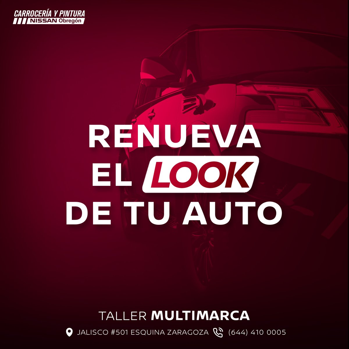 NissanObregon's tweet photo. 💥 No todos los golpes se pueden prevenir, pero sí arreglar! 👨‍🔧 en nuestro taller multimarca de Carrocería y Pintura dejamos tu auto como nuevo! 🚘✨ 

Cotiza tu servicio 📲 https://t.co/DVvuyVi4RR y https://t.co/P0iJZ3KbRy
📍 Jalisco #501 esq. con Zaragoza ☎️ (644) 410 0005 https://t.co/MgMy0NlZfO
