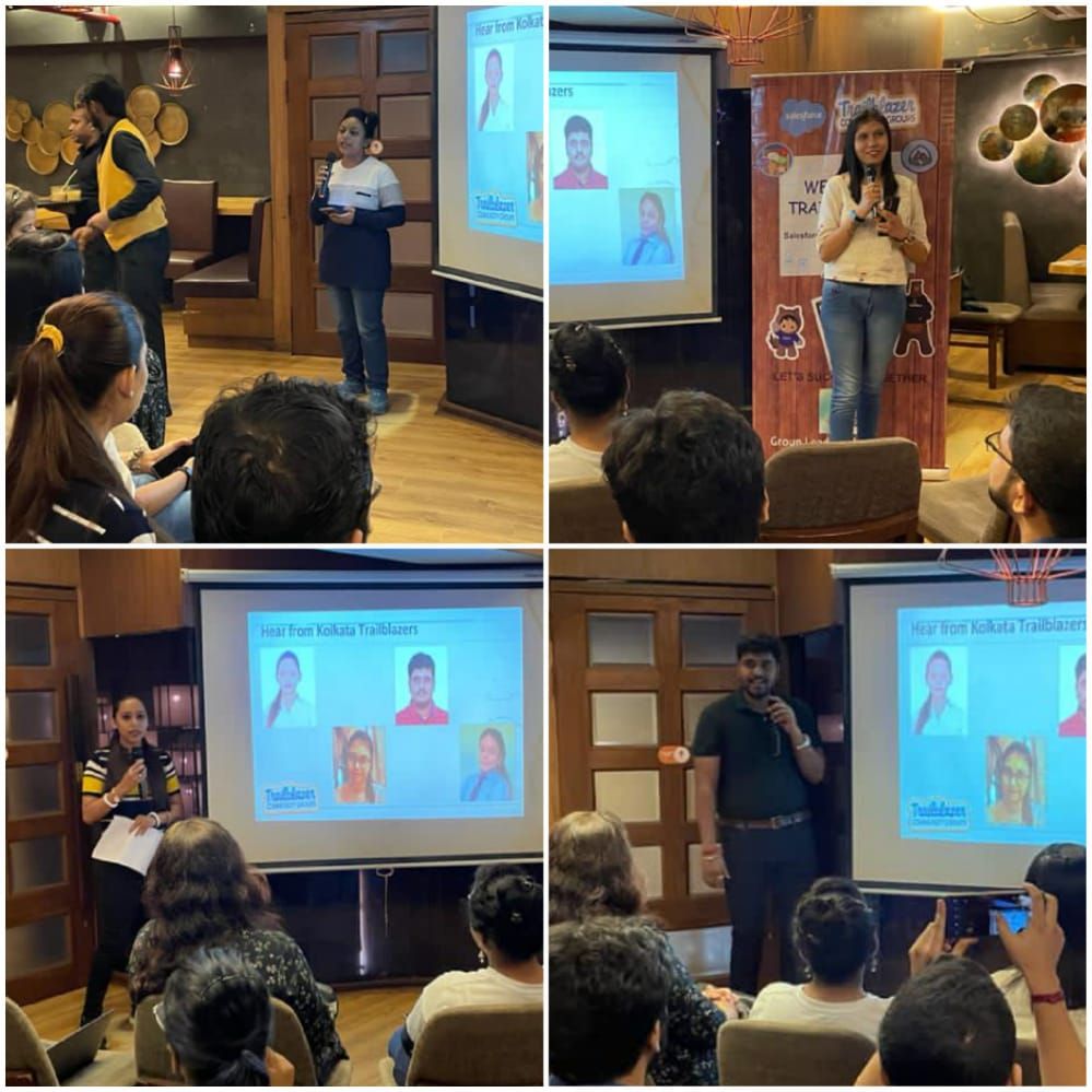 Rittika_C7's tweet photo. Today was the first day with @salesforce, @witkolkata
After listening to the Success Stories of many members, I am inspired to work hard and learn more new things to uplift my skill as much as I can!
Thank you @R2Mukherjee @SilentN66135541 @khyatu07 @anantsingh90 @TusharSinha03 https://t.co/Q8tlFEVxwV